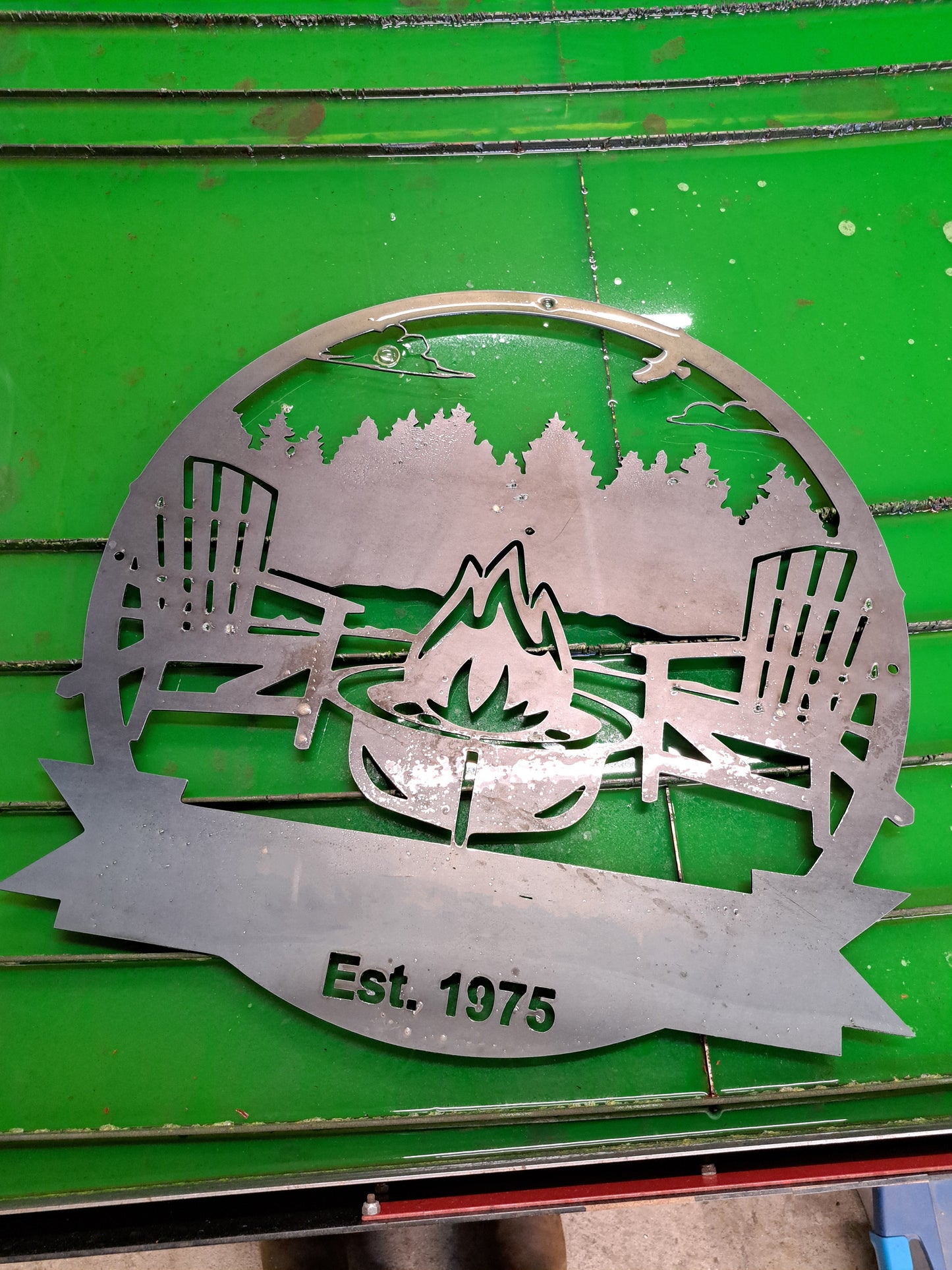 OUTDOOR THEMED CAMPFIRE MONOGRAMS
