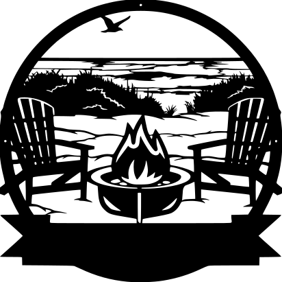 OUTDOOR THEMED CAMPFIRE MONOGRAMS