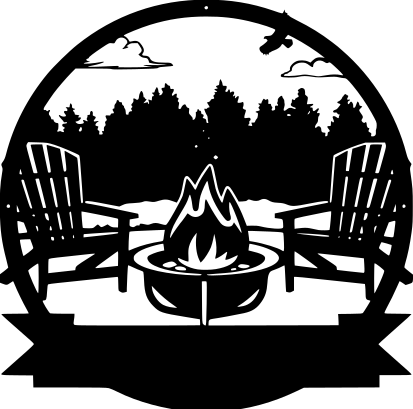 OUTDOOR THEMED CAMPFIRE MONOGRAMS