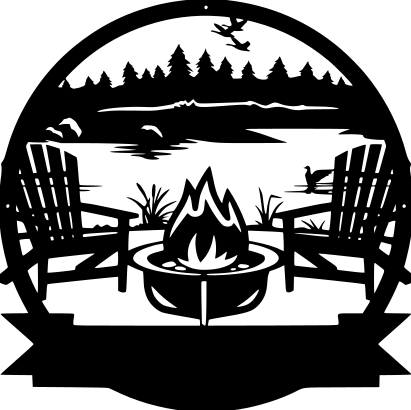 OUTDOOR THEMED CAMPFIRE MONOGRAMS