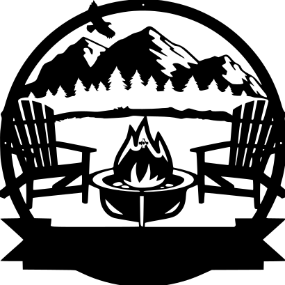 OUTDOOR THEMED CAMPFIRE MONOGRAMS