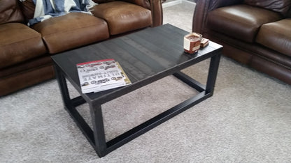Coffee Table all Steel Modern Industrial Hand Made