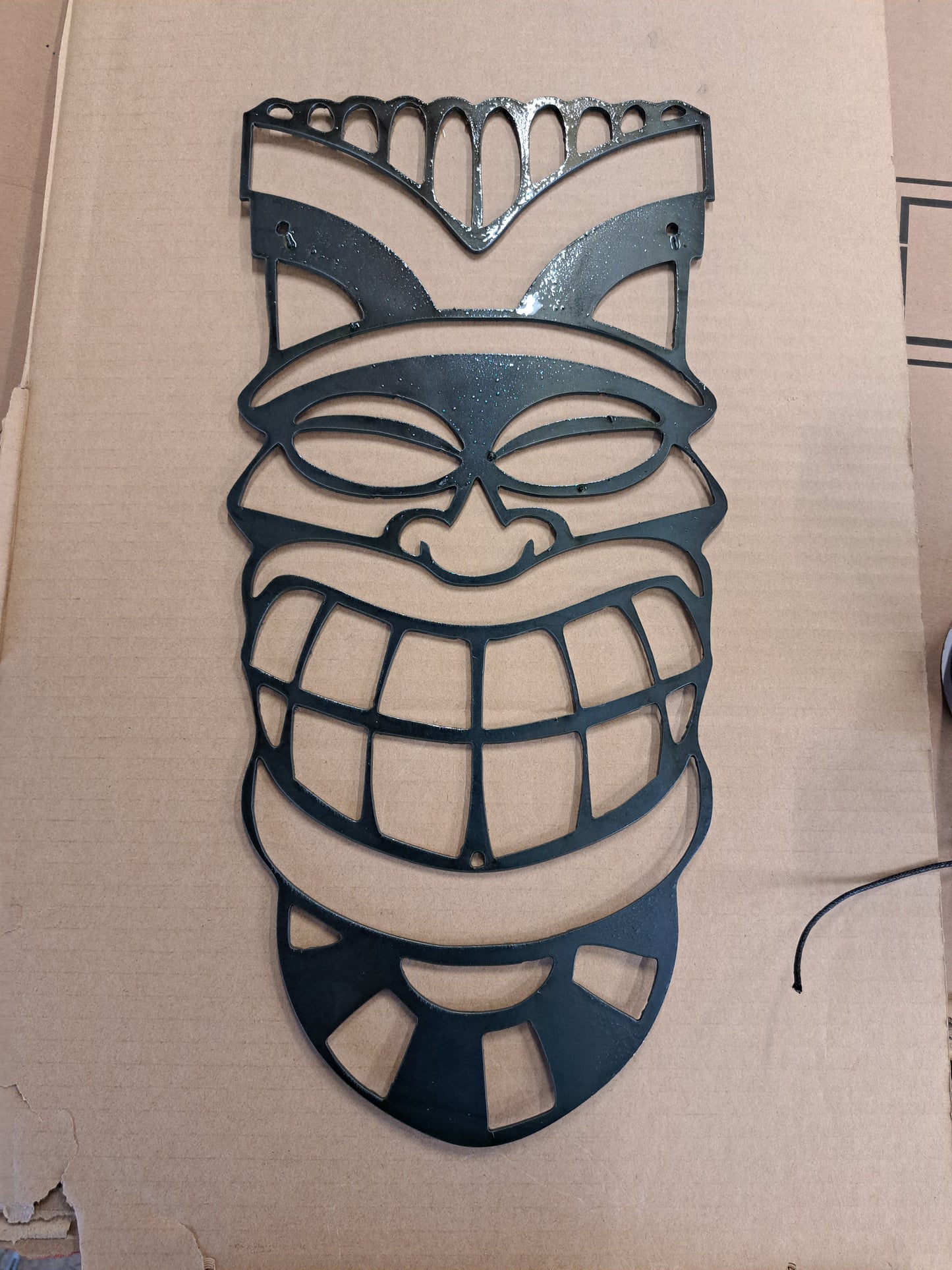 Tiki Mask Wall Art Metal Sign