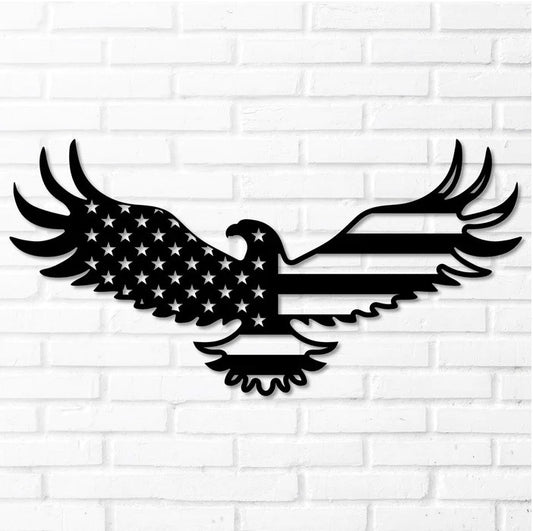 American Eagle Flag Wall Art