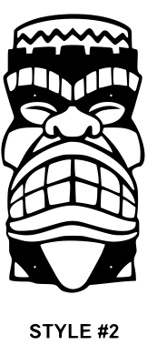Tiki Mask Wall Art Metal Sign